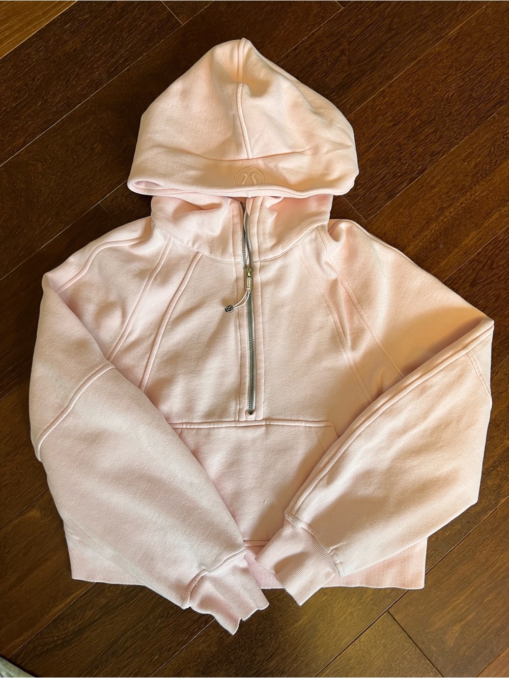 Lululemon Women’s Soft Half-Zip Hooded Sweatshirt - Light Pink